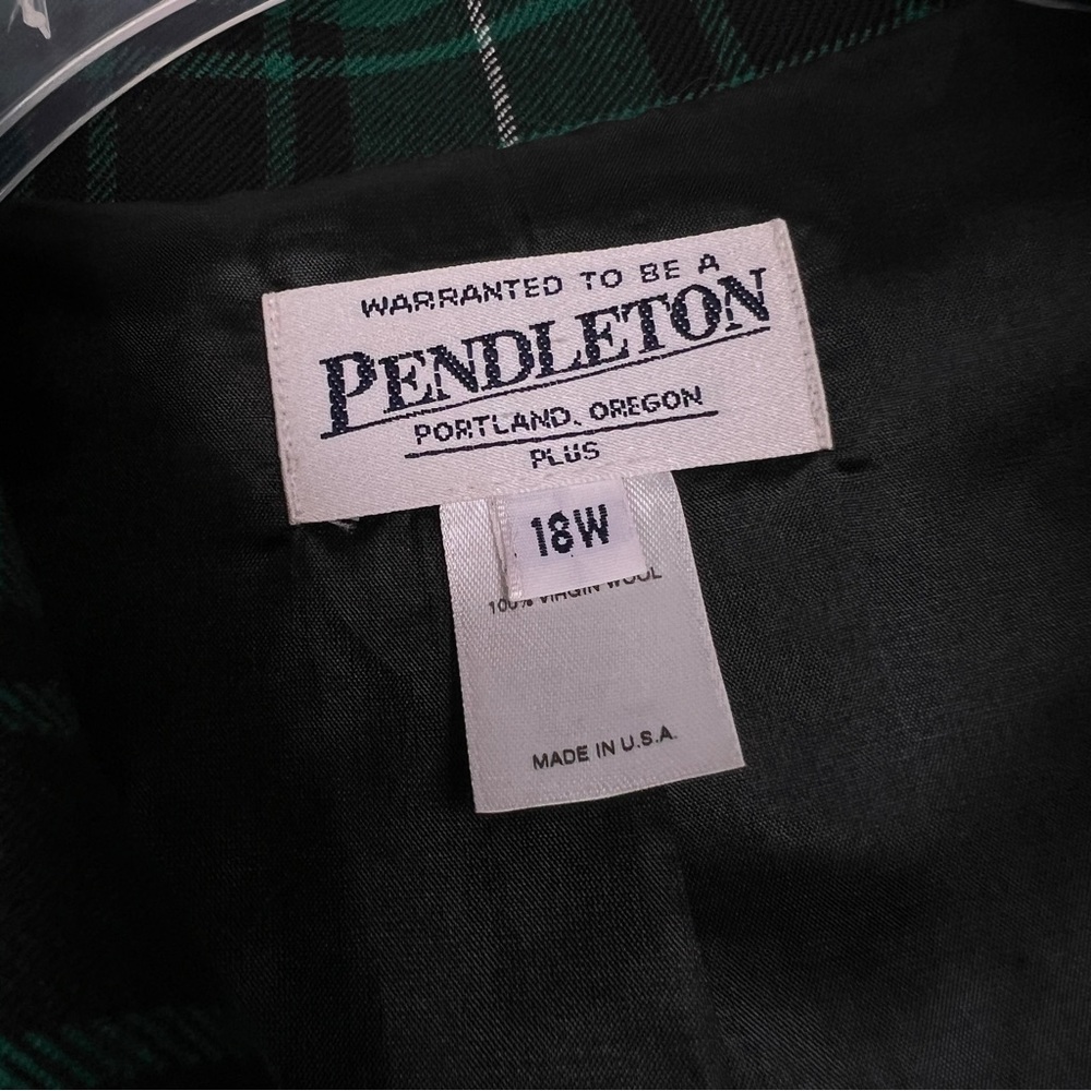 Pendleton Virgin Wool Plaid Full Zip Jacket - image 3